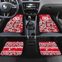 Canada Hockey Helmet Car Mats Maple Leaf Pattern