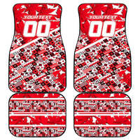 Canada Hockey Helmet Car Mats Maple Leaf Pattern