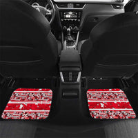 Canada Hockey Helmet Car Mats Maple Leaf Pattern