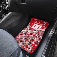 Canada Hockey Helmet Car Mats Maple Leaf Pattern