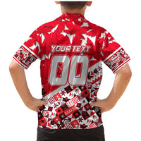 Personalized Canada Hockey Helmet Family Matching Mermaid Dress and Hawaiian Shirt Maple Leaf Pattern