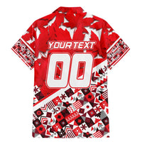 Personalized Canada Hockey Helmet Family Matching Mermaid Dress and Hawaiian Shirt Maple Leaf Pattern