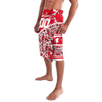 Personalized Canada Hockey Helmet Lavalava Maple Leaf Pattern