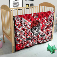Canada Hockey Helmet Quilt Maple Leaf Pattern
