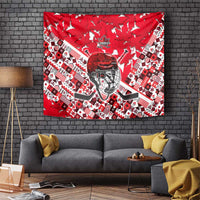 Canada Hockey Helmet Tapestry Maple Leaf Pattern