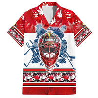 Personalized Canada Elite Hockey Family Matching Off Shoulder Maxi Dress and Hawaiian Shirt Champions Spirit