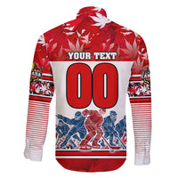 Personalized Canada Elite Hockey Family Matching Puletasi and Hawaiian Shirt Champions Spirit