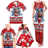 Personalized Canada Elite Hockey Family Matching Tank Maxi Dress and Hawaiian Shirt Champions Spirit