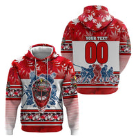 Personalized Canada Elite Hockey Hoodie Champions Spirit