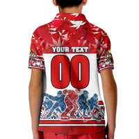 Personalized Canada Elite Hockey Kid Polo Shirt Champions Spirit