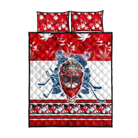 Canada Elite Hockey Quilt Bed Set Champions Spirit