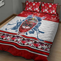 Canada Elite Hockey Quilt Bed Set Champions Spirit