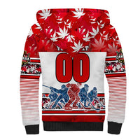 Personalized Canada Elite Hockey Sherpa Hoodie Champions Spirit