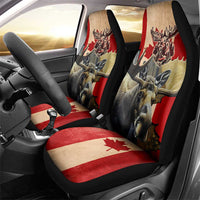 Canada Moose Car Seat Cover Canadian Flag Maple Leaf Vintage