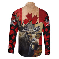Personalized Canada Moose Family Matching Short Sleeve Bodycon Dress and Hawaiian Shirt Canadian Flag Maple Leaf Vintage