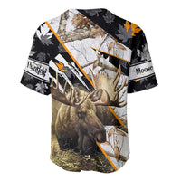 Personalized Moose Hunting Baseball Jersey Autumn Wilderness Adventure Camo