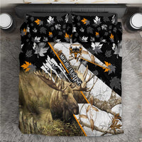Moose Hunting Bedding Set Autumn Wilderness Adventure Camo