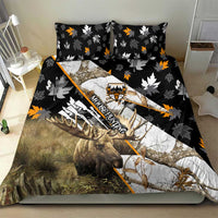 Moose Hunting Bedding Set Autumn Wilderness Adventure Camo