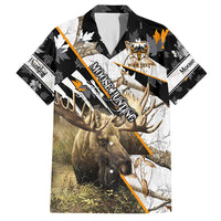 Personalized Moose Hunting Hawaiian Shirt Autumn Wilderness Adventure Camo