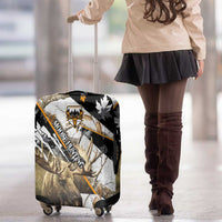 Moose Hunting Luggage Cover Autumn Wilderness Adventure Camo