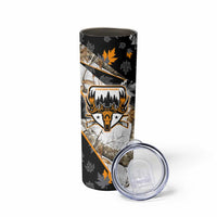 Moose Hunting Skinny Tumbler Autumn Wilderness Adventure Camo