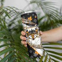 Moose Hunting Skinny Tumbler Autumn Wilderness Adventure Camo