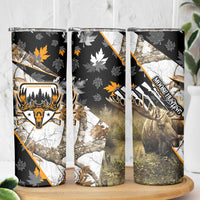 Moose Hunting Skinny Tumbler Autumn Wilderness Adventure Camo