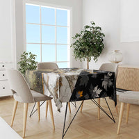 Moose Hunting Tablecloth Autumn Wilderness Adventure Camo