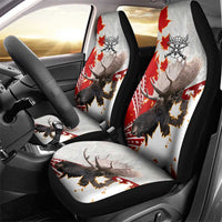 Moose Hunting Car Seat Cover Canada Maple Leaf