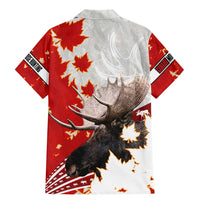 Moose Hunting Family Matching Mermaid Dress and Hawaiian Shirt Canada Maple Leaf