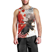 Moose Hunting Men Tank Top Canada Maple Leaf