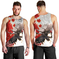 Moose Hunting Men Tank Top Canada Maple Leaf