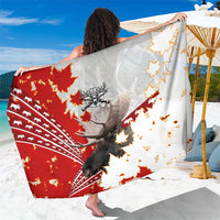 Moose Hunting Sarong Canada Maple Leaf