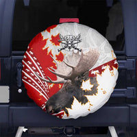 Moose Hunting Spare Tire Cover Canada Maple Leaf
