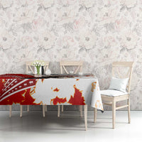 Moose Hunting Tablecloth Canada Maple Leaf