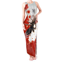 Moose Hunting Tank Maxi Dress Canada Maple Leaf