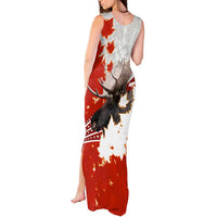 Moose Hunting Tank Maxi Dress Canada Maple Leaf