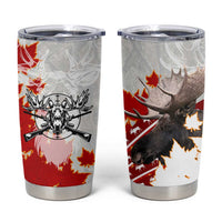 Moose Hunting Tumbler Cup Canada Maple Leaf