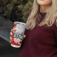 Moose Hunting Tumbler Cup Canada Maple Leaf