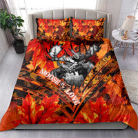 Moose Love Bedding Set Maple Leaf Autumn Passion
