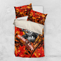 Moose Love Bedding Set Maple Leaf Autumn Passion