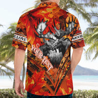 Personalized Moose Love Hawaiian Shirt Maple Leaf Autumn Passion