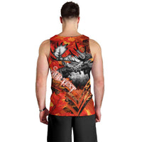 Personalized Moose Love Men Tank Top Maple Leaf Autumn Passion