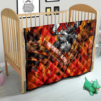 Moose Love Quilt Maple Leaf Autumn Passion