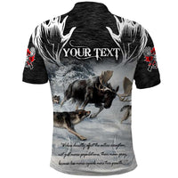 The Wolves Hunting Moose Polo Shirt