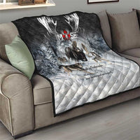 The Wolves Hunting Moose Quilt