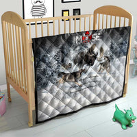 The Wolves Hunting Moose Quilt