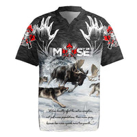 The Wolves Hunting Moose Rugby Jersey