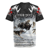The Wolves Hunting Moose Rugby Jersey
