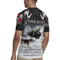 The Wolves Hunting Moose Rugby Jersey